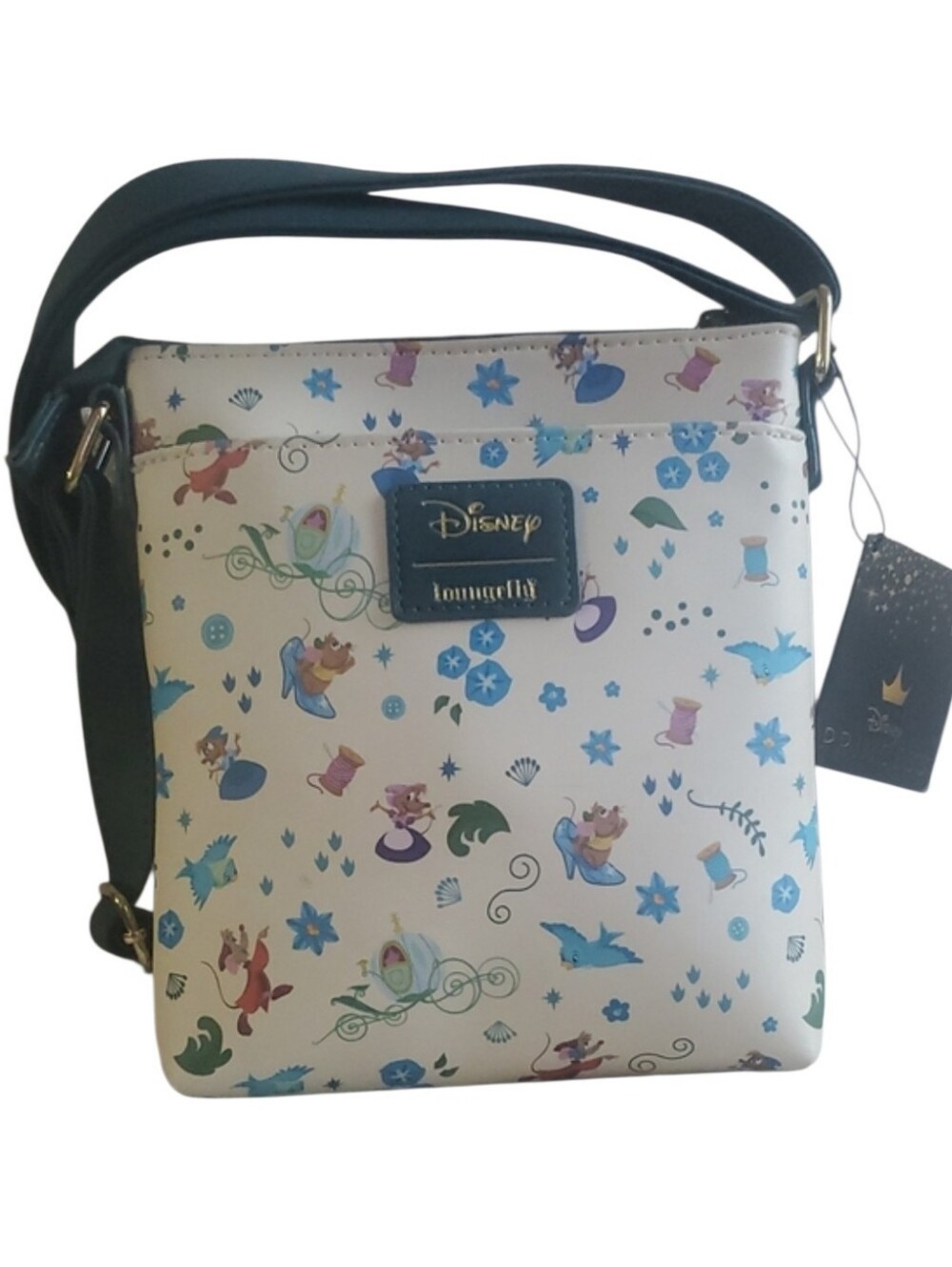 Loungefly Disney Cinderella Animal Friends Print Crossbody Bag